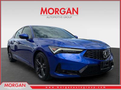 2024 Acura Integra w/A-Spec Technology Package in Apex Blue Pearl — front three-quarter view