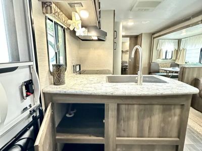 2019 Keystone Rv Bullet trailer — rear three-quarter view