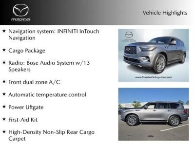 2021 INFINITI QX80 — interior view
