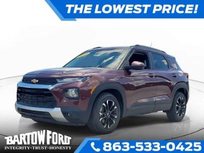 2023 Chevrolet TrailBlazer LT in Crimson Metallic — front three-quarter view