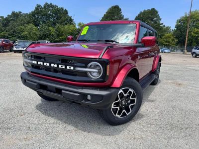 2026 Ford Bronco Outer Banks in Red — front three-quarter view