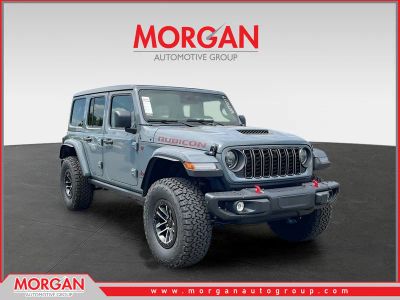2026 Jeep Wrangler Rubicon X in Gray — front three-quarter view