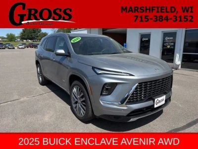 2025 Buick Enclave Avenir in Moonstone Gray Metallic — front three-quarter view