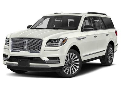 2021 Lincoln Navigator Black Label in White — front three-quarter view