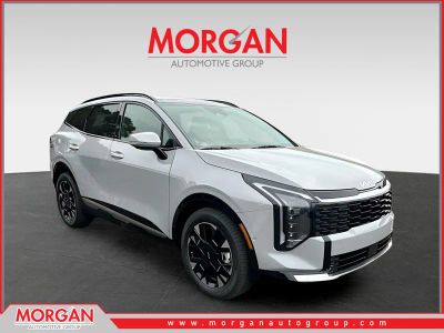 2026 Kia Sportage SX-Prestige in Gray — front three-quarter view