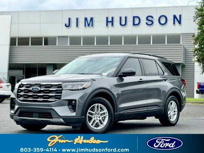 2026 Ford Explorer Active in Gray Metallic — front three-quarter view