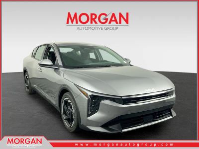 2025 Kia K4 EX in Steel Gray — front three-quarter view