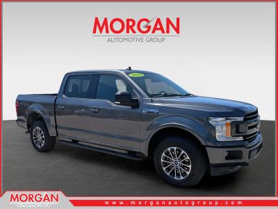 2019 Ford F-150 XLT in Magnetic — front three-quarter view