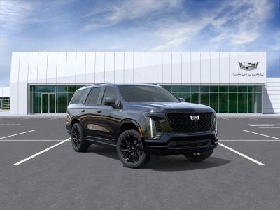 2026 Cadillac Escalade Sport in Black Raven — front three-quarter view