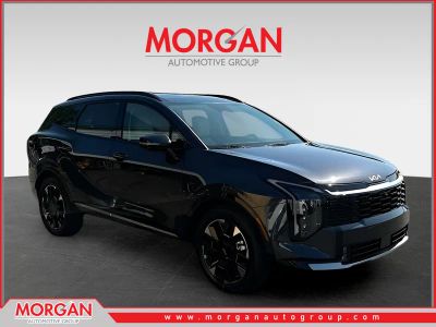 2026 Kia Sportage SX-Prestige in Gray — front three-quarter view