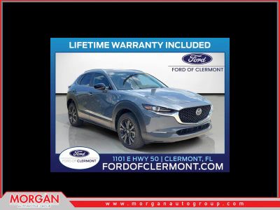 2023 Mazda CX-30 2.5 S Carbon Edition in Gray — front three-quarter view