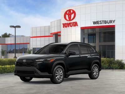2026 Toyota Corolla Cross LE in Jet Black — front three-quarter view