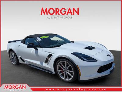 2019 Chevrolet Corvette Grand Sport 1LT in Arctic White — front three-quarter view