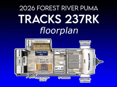 2026 Forest River Puma — rear three-quarter view