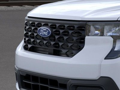 2026 Ford Maverick XLT in Space White Metallic — front three-quarter view