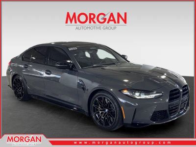 2022 BMW M3 Competition in Gray — front three-quarter view