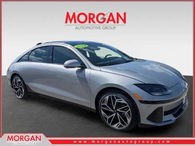 2024 Hyundai IONIQ 6 Limited in Curated Silver — front three-quarter view