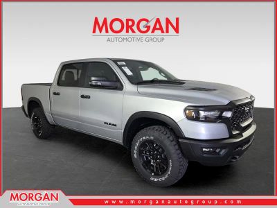 2026 Ram 1500 Rebel in Silver — front three-quarter view