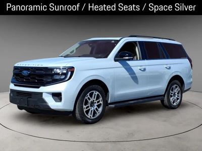2025 Ford Expedition Active in Space Silver Metallic — front three-quarter view
