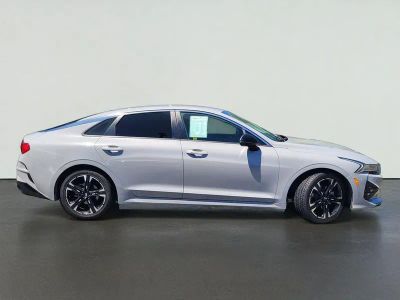 2021 Kia K5 — rear three-quarter view