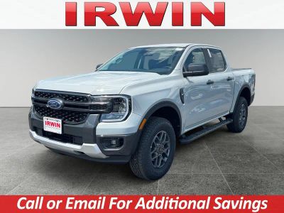 2026 Ford Ranger XLT in Gray — front three-quarter view