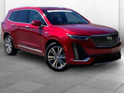 2024 Cadillac XT6 Premium Luxury in Radiant Red Tintcoat — front three-quarter view
