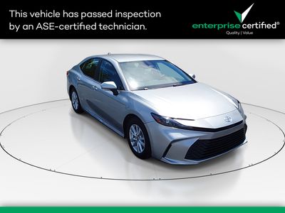 2025 Toyota Camry LE — front three-quarter view