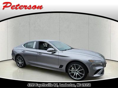 2025 Genesis G70 2.5T AWD in Savile Silver — front three-quarter view