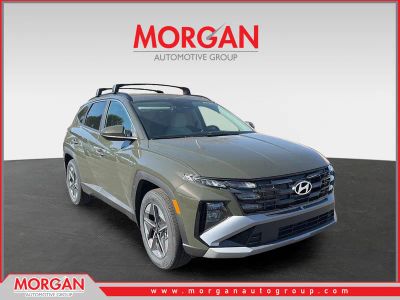 2026 Hyundai TUCSON SEL in Rockwood Green — front three-quarter view