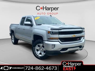 2018 Chevrolet Silverado 1500 LT in Silver Ice Metallic — front three-quarter view