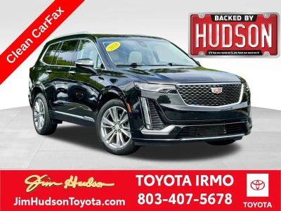2024 Cadillac XT6 Premium Luxury in Stellar Black Metallic — front three-quarter view