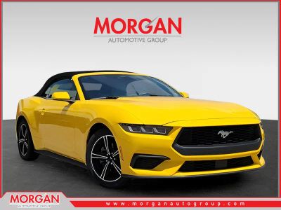 2024 Ford Mustang EcoBoost Premium in Yellow Splash Metallic Tri-coat — front three-quarter view