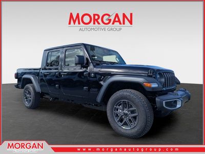 2026 Jeep Gladiator Sport S in Black — front three-quarter view