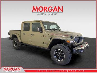 2026 Jeep Gladiator Rubicon in Green — front three-quarter view