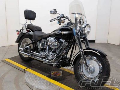 2003 Harley-Davidson® FLSTF - Fat Boy® — front three-quarter view