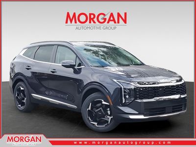 2026 Kia Sportage EX in Gray — front three-quarter view