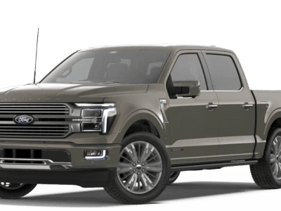 2026 Ford F-150 Platinum 4WD SUPERCREW in Gray — front three-quarter view