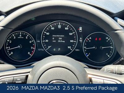 2026 Mazda Mazda3 — rear three-quarter view