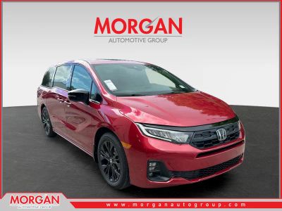 2026 Honda Odyssey Sport-L in Radiant Red Metallic II — front three-quarter view