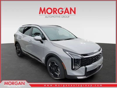 2026 Kia Sportage EX in Gray — front three-quarter view