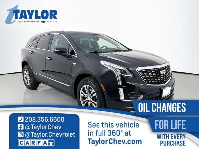 2023 Cadillac XT5 Premium Luxury in Stellar Black Metallic — front three-quarter view