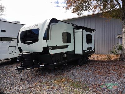2026 Forest River Rockwood Mini Lite — rear three-quarter view