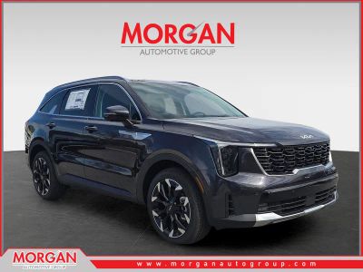 2026 Kia Sorento SX in Panthera Metal — front three-quarter view