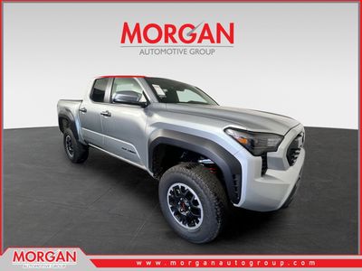 2025 Toyota Tacoma 4WD TRD Off Road in Celestial Silver Metallic — front three-quarter view
