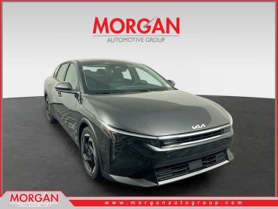 2025 Kia K4 EX in Interstellar Gray — front three-quarter view