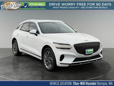 2022 Genesis GV70 2.5T in Uyuni White — front three-quarter view