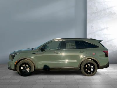 2026 Kia Sorento Hybrid — rear three-quarter view