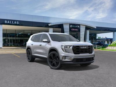 2026 GMC Acadia Elevation in Sterling Metallic — front three-quarter view