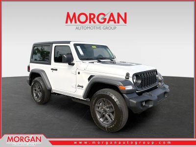 2026 Jeep Wrangler Sport in White/off-white — front three-quarter view