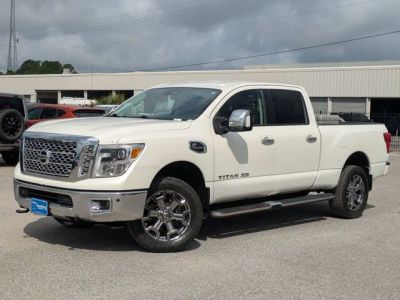 2017 Nissan Titan XD SL in White — front three-quarter view